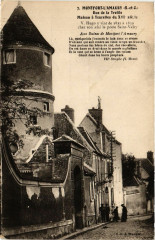Carte postale ancienne Montfort l'Amaury Rue de la Treille, maison a Tourelle France
                                                                     à Montfort-l'Amaury
                                