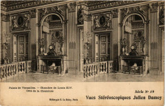 Palais de Versailles - Chambre de Louis Xiv - Vues Stereoscopiques à Versailles
