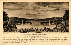 Vue du Chateau de Marli prise du bas du grand parterre