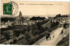 Triel - Le Chemin de Fer separant le village