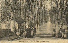 Mantes-sur-Seine-L'Ile aux Dames-L'Allée principale