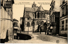 Pontoise - Eglise Saint-Maclou et de l'Hotel-de-Ville à Pontoise