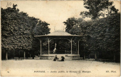 Pontoise - Jardin public, le Kiosque de Musique à Pontoise