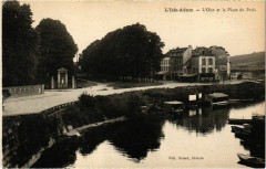 Isle-Adam - L'Oise et la Place du Patis