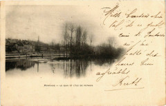 Pontoise Le Quai et l'Ile de Pothuis à Pontoise