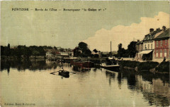 Pontoise Bords de l'Oise Remorquer La Guépe à Pontoise