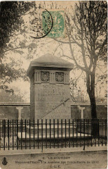 Le Bourget - Monument élevé á la memoirs des Combattants de 1870
