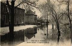 Crue de la Marne - Saint-Maur - Le Quai de la Marne