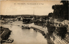 Isle-Adam  - Vue d'ensemble de la Plage