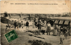 Argenteuil - Le Vieux Pont et le Lavoirs sur la Seine à Argenteuil