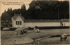 L'Isle-Adam - La Plage et les Cabines -
																					95290 L'Isle-Adam
																			