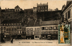 Pontoise - La Place du Pont et le Chateau -
																					95000 Pontoise
																			