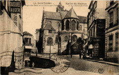 Pontoise - Eglise St-Maclou -Angle des Rues de la Pierre-aux-... à Pontoise