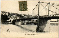 Triel - Pont suspendu à Us