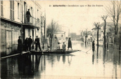 Alfortville Rue des Rosiers Inondation 1910 à Alfortville