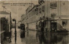 Alfortville Rue Lable Inondation 1910 à Alfortville