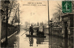 Joinville-le-Pont la rue Vautier Crue De La Marne à Joinville-le-Pont
