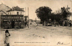Bry-sur-Marne entrée du Pont et Place de la Mairie à Bry-sur-Marne