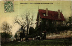 Champigny Quai et Chateau de Champignolles