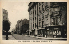 Vincennes - Rue diderot et la place à Vincennes