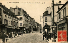Charenton Rues du Pont et des Saint-Mandé à Saint-Mandé
