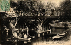 Saint-Maur Pont et petit bras de l'Ile Machefer -
													94 Val de Marne
												