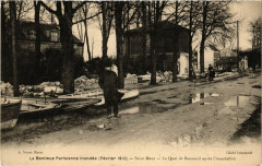 La Banlieue Parisienne inondee - Saint-Maur - Le Quai de Bonneuil