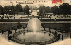 Asile de Convalescents Saint-Maurice - Vue du Bassin Prise de la Bibli -
																					94410 Saint-Maurice
																			