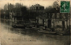 Les Inondations de 1910 - La Crue de la Marne, vue prise de la Pass