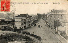 Villeneuve-Saint-Georges - La Gare et l'Avenue de Paris -
																					94190 Villeneuve-Saint-Georges
																			