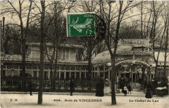 Carte postale ancienne Bois de Vincennes - Le Châlet du Lac
                                                                     à Paris 12e
                                