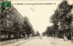 La Garenne (Dep.92) Le Poste Le Boulevard de la République -
													92 Hauts de Seine
												