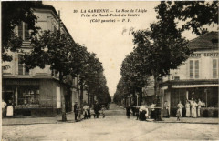 La Garenne - La Rue de l'Aigle-Prise du Rond-Pont du Centre (coté
