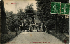 Carte postale ancienne Parc Denain - Le Petit Pont
                                                                     à Clichy
                                