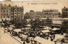 Asniéres - La Place Nationale et le Marché