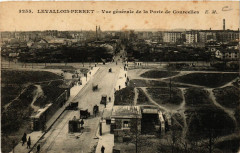Carte postale ancienne Vue générale de la Porte de Courcelles
                                                                     à Paris 17e
                                