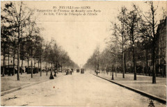 Neuilly-sur-Seine - Perspective de l'Avenue de Neuilly vers Paris à Neuilly-sur-Seine