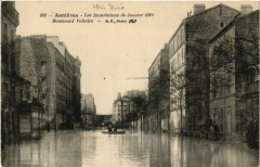 Asniéres - Les Inondations de Janvier 1910 - Boulevard Voltaire