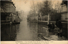 Asniéres - La Grande Crue de la Seine (janvier 1910) - Inondation -
													92 Hauts de Seine
												