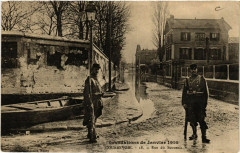 Inondation de Janvier 1910 - Courbevoie - Rue du Souvenir -
																					92400 Courbevoie
																			
