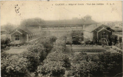 Carte postale ancienne Hôpital Gouin - Vue des Jardins
                                                                     à Clichy
                                