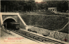 Carte postale ancienne Sortie du Tunnel de Meudon
                                                                     à Chaville
                                