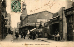 Bois-Colombes Marché et Rue des Halles à Bois-Colombes