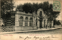 Carte postale ancienne Asnieres Clichy Entree Du Cimetiere Des Chiens (dos non divisé)
                                                                     à Asnières-sur-Seine
                                