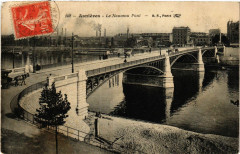 Carte postale ancienne Asnieres Le Nouveau Pont France
                                                                     à Clichy
                                