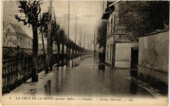 Crue de la Seine Colombes Avenue Meuelotte à Colombes