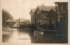 Colombes Inondation-Rue de Seine à Colombes