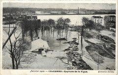Colombes - Rupture de la Digue à Colombes
