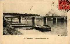Asnieres - Pont du chemin de fer -
													92 Hauts de Seine
												