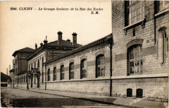 Carte postale ancienne Le Groupe Scolaire de la Rue des Ecoles
                                                                     à Clichy
                                
